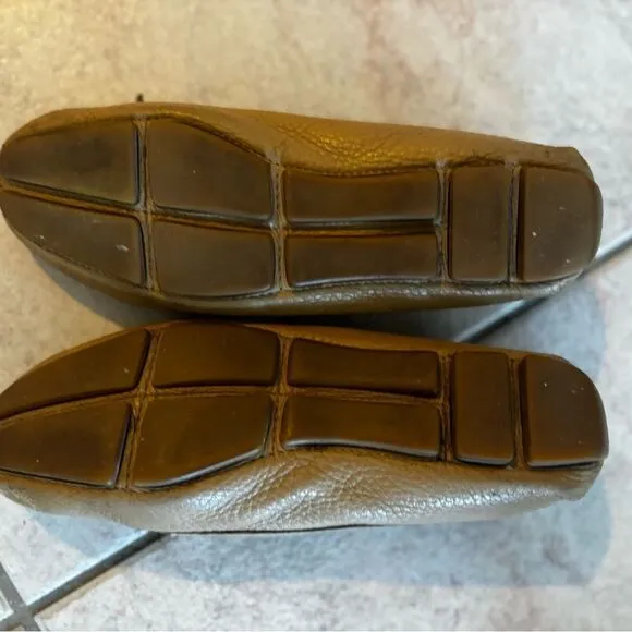 Prada Driving Loafers big logo flats classic dress shoes y2k fashion slip on