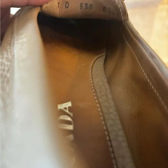 Prada Driving Loafers big logo flats classic dress shoes y2k fashion slip on