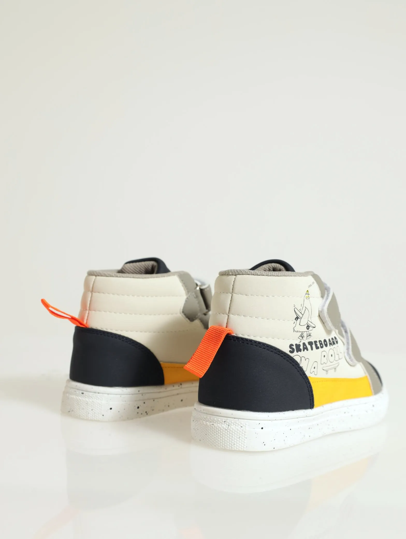 Pre-Boys Skateboard Hi-Top Sneaker - Grey