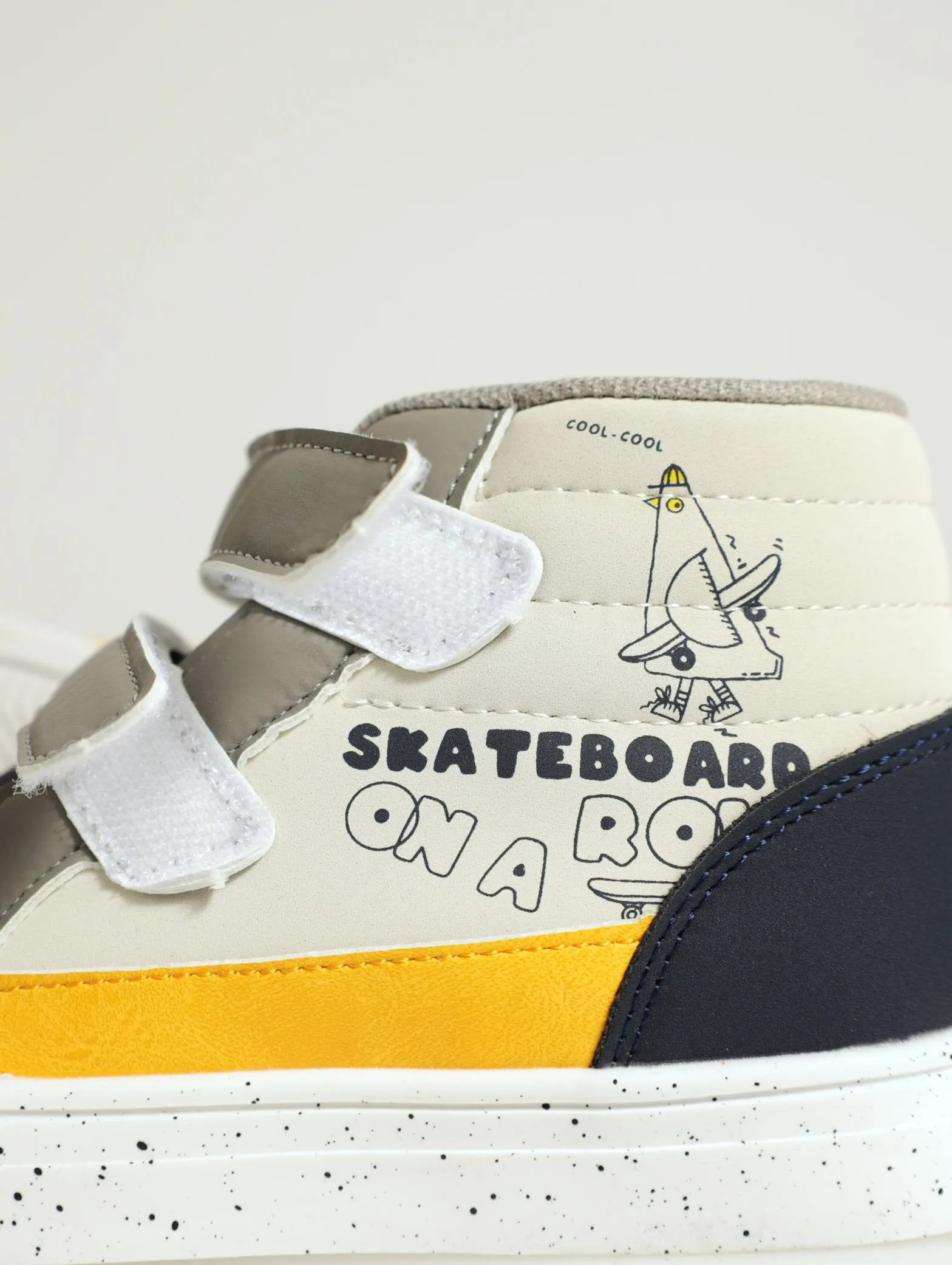 Pre-Boys Skateboard Hi-Top Sneaker - Grey