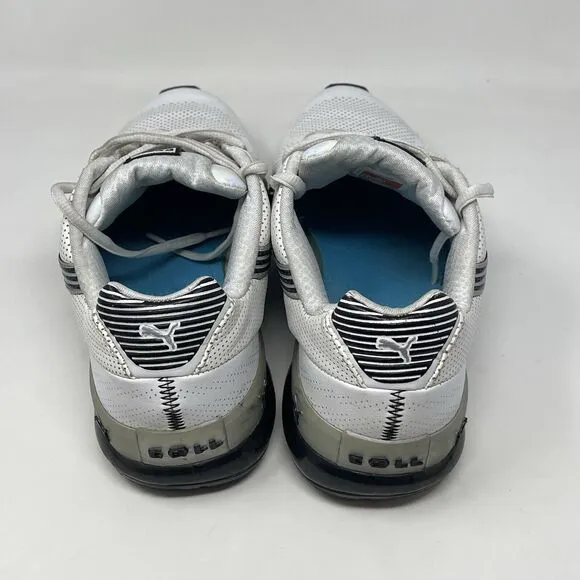 Puma Cell Hiro TLS Sneakers Mens 7.5 White Black Leather Preppy Street Shoes