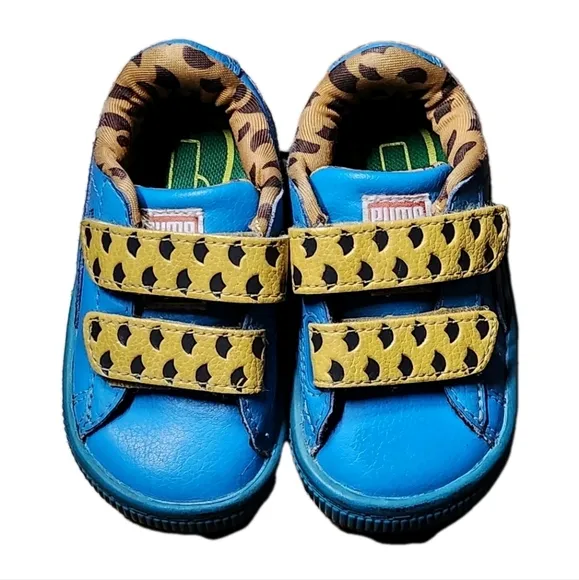 Puma x Sesame Street  Collaboration Cookie Monter Basket Mono V Size 5