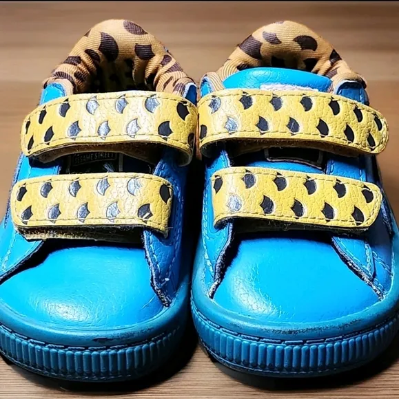Puma x Sesame Street  Collaboration Cookie Monter Basket Mono V Size 5