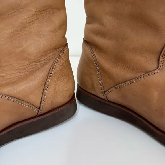 Punto Pigro Leather Roper Boots Vibram Sole