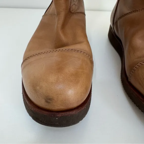 Punto Pigro Leather Roper Boots Vibram Sole