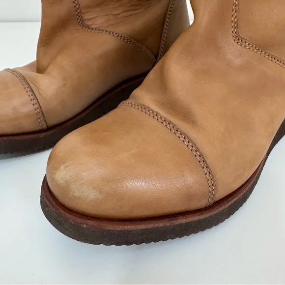 Punto Pigro Leather Roper Boots Vibram Sole