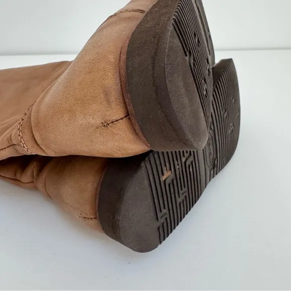 Punto Pigro Leather Roper Boots Vibram Sole