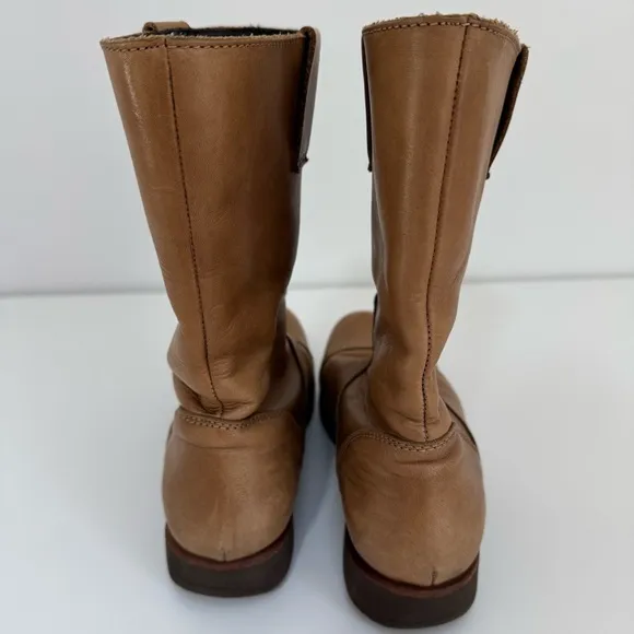 Punto Pigro Leather Roper Boots Vibram Sole