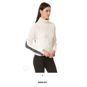 Rag &amp; Bone Ida Mock neck Turtleneck button sweater