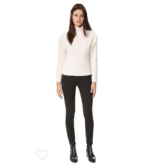 Rag &amp; Bone Ida Mock neck Turtleneck button sweater