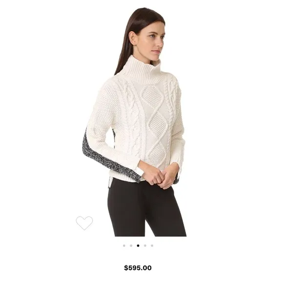 Rag &amp; Bone Ida Mock neck Turtleneck button sweater