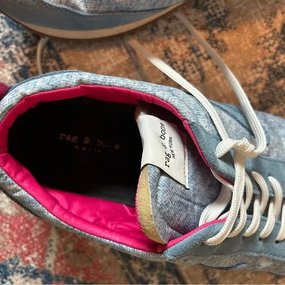 rag &amp; bone Retro Runner in Blue Acid Denim