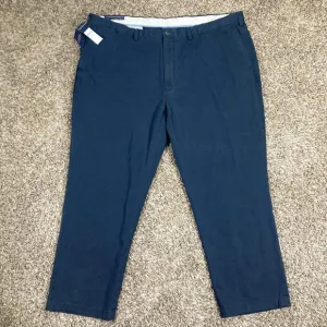 Ralph Lauren Classic Fit Stretch Chino Pants Mens 48Bx30 Aviator Navy Blue
