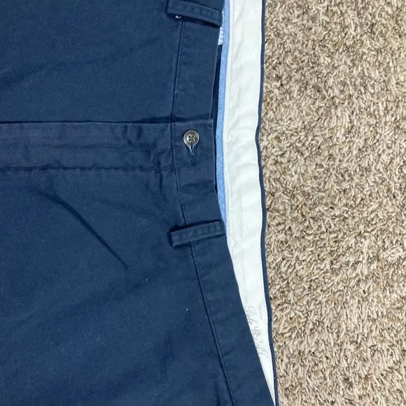 Ralph Lauren Classic Fit Stretch Chino Pants Mens 48Bx30 Aviator Navy Blue
