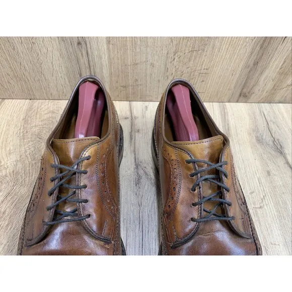 Ralph Lauren Marlow Cordovan Wingtip Brogue Dress Shoes Mens 9 D Brown 815121982