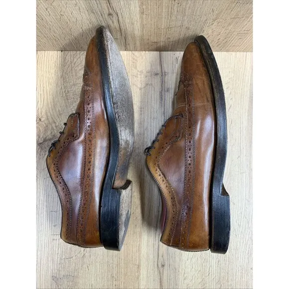Ralph Lauren Marlow Cordovan Wingtip Brogue Dress Shoes Mens 9 D Brown 815121982