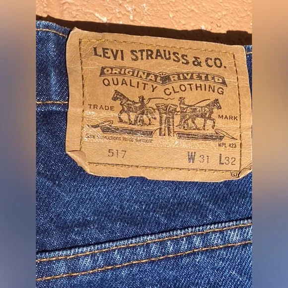 Rare Canadian Levi’s 517 Orange Tab