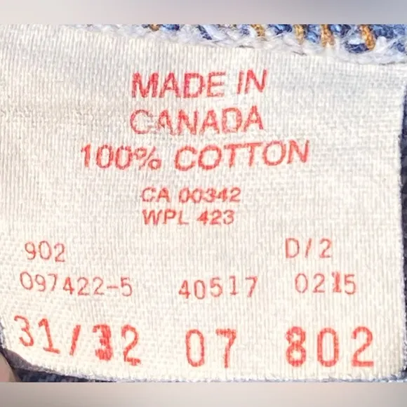 Rare Canadian Levi’s 517 Orange Tab