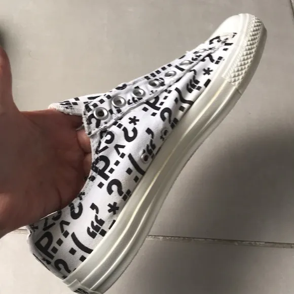 RARE - CONVERSE 100 Multi Punctuation Marks OX Slip On Men's Sneakers | …