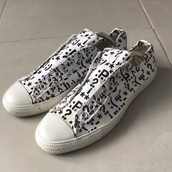 RARE - CONVERSE 100 Multi Punctuation Marks OX Slip On Men's Sneakers | …
