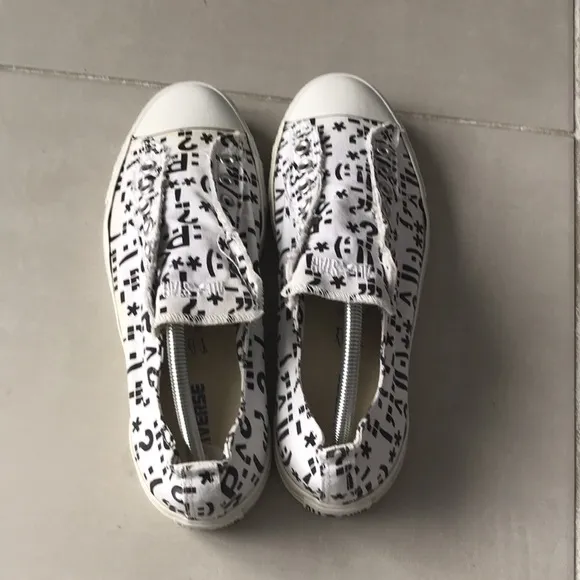 RARE - CONVERSE 100 Multi Punctuation Marks OX Slip On Men's Sneakers | …
