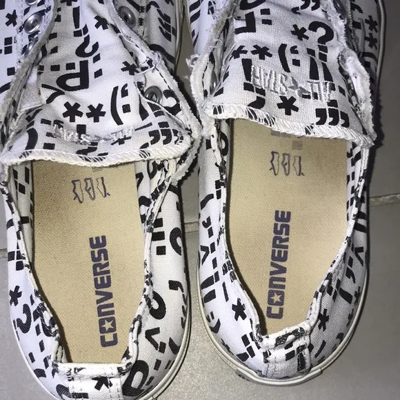 RARE - CONVERSE 100 Multi Punctuation Marks OX Slip On Men's Sneakers | …