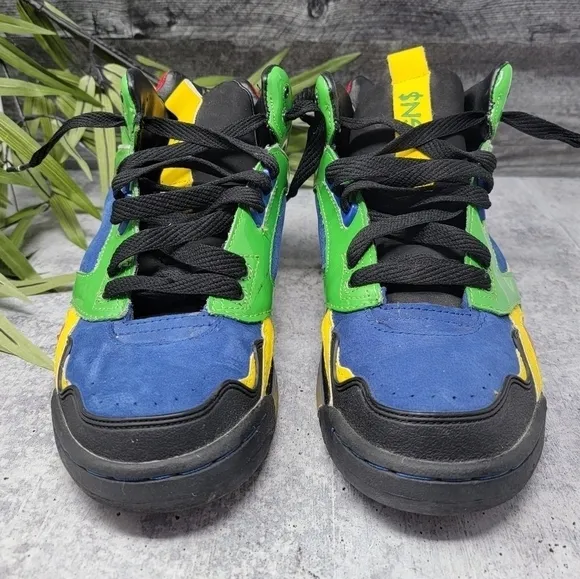 RARE Greedy Genius GN$ | Colorblock High Top Sneakers