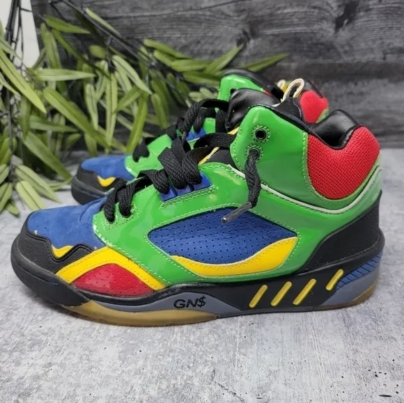 RARE Greedy Genius GN$ | Colorblock High Top Sneakers