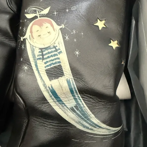 RARE Irregular Choice Black &amp; Gold Space Boy Boots