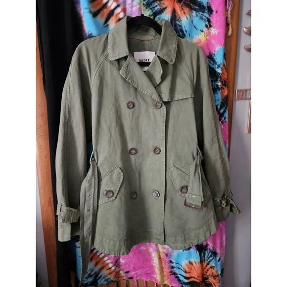 Rare Italian Designer Bazar Deluxe Olive Green Women's Jacket Med Tagila 44