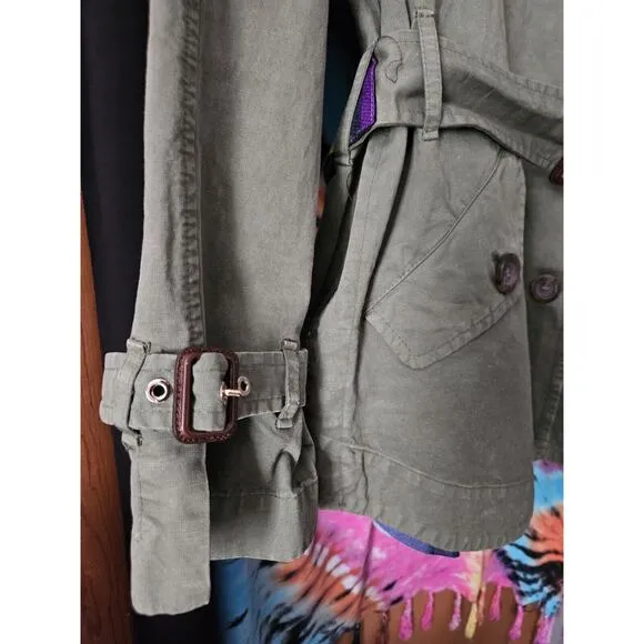 Rare Italian Designer Bazar Deluxe Olive Green Women's Jacket Med Tagila 44