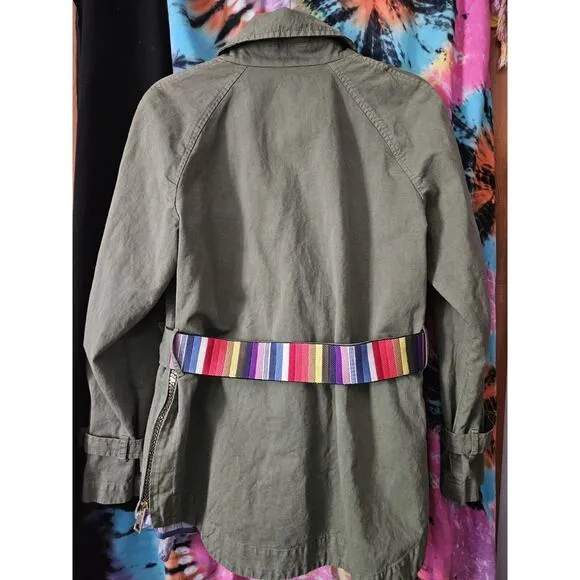Rare Italian Designer Bazar Deluxe Olive Green Women's Jacket Med Tagila 44