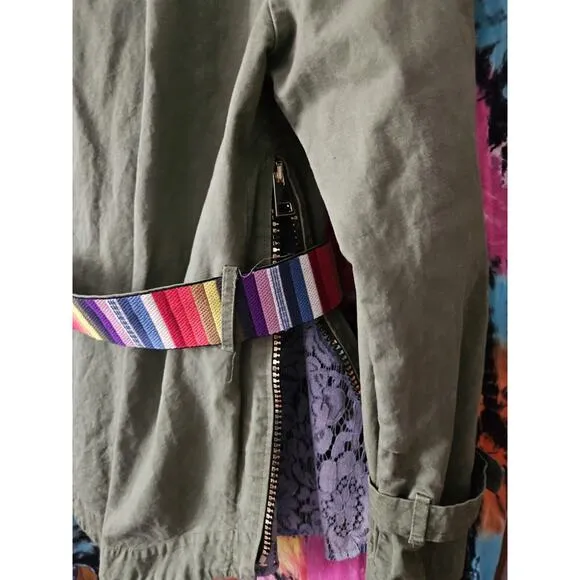 Rare Italian Designer Bazar Deluxe Olive Green Women's Jacket Med Tagila 44