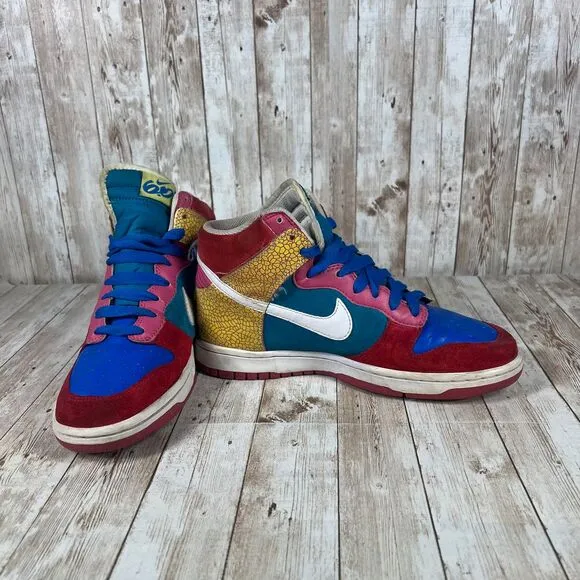 Rare! Nike Dunk High 6.0 &quot;Hot Red&quot; Sneaker Women's‎ 9