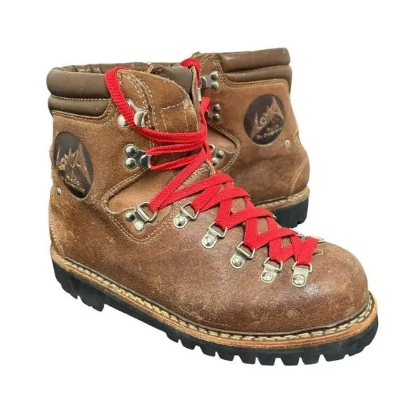 RARE Vintage Leather LOWA 45298 Mountain Boots Size N 6 - Made in Germany