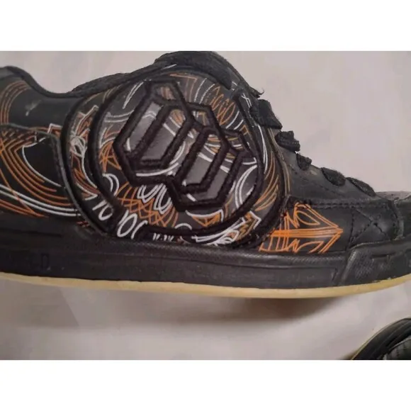 RARE Y2K World Wrld Industries Vandal 2 Orange Black Skateboard Shoes F206449