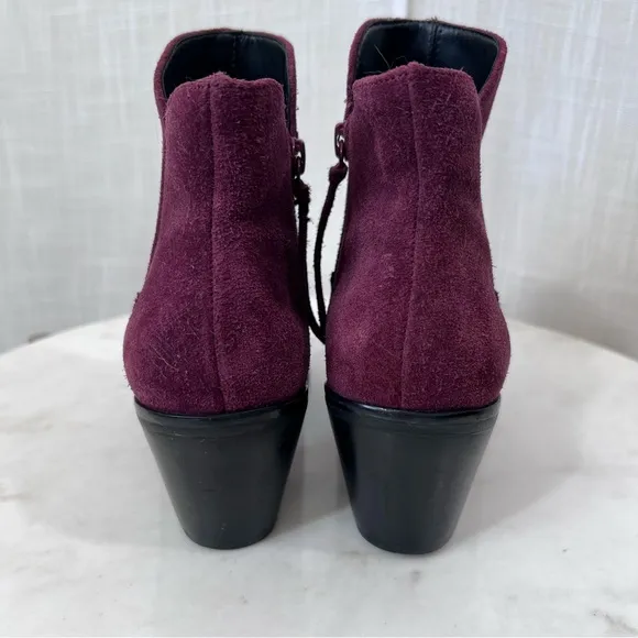 Rebecca Minkoff Suede Lulu Western Boho Ankle Boots Booties Size 6