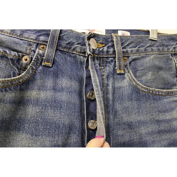 Re/Done Originals Comfort Stretch High‎ Rise Stove Pipe Jeans Size 30