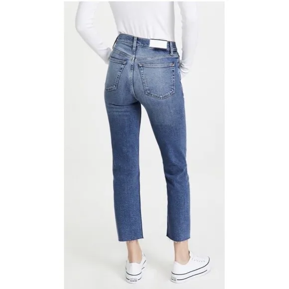 Re/Done Originals Comfort Stretch High‎ Rise Stove Pipe Jeans Size 30