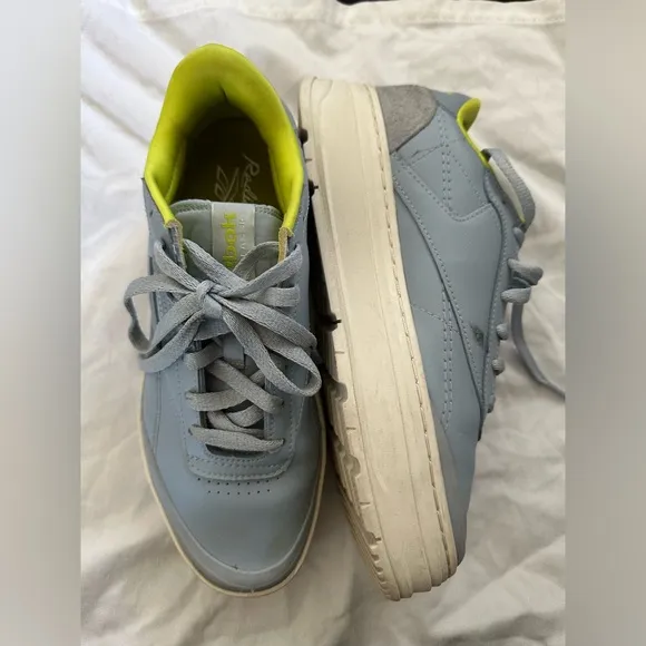 Reebok 2021Wmns Club C Double Geo 'Gable Grey Acid Yellow
