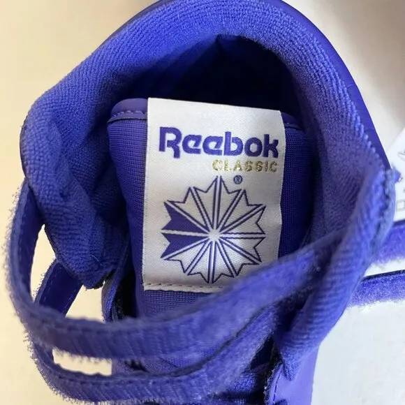 Reebok‎ Classics Freestyle Hi Retro Sneakers Shoes Womens Size 7.5 Solar Purple