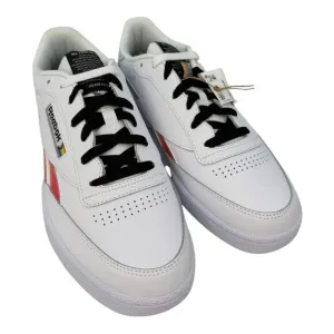 Reebok Women's Club C Revenge FY7514 White Pride Rainbow Shoes Size 11