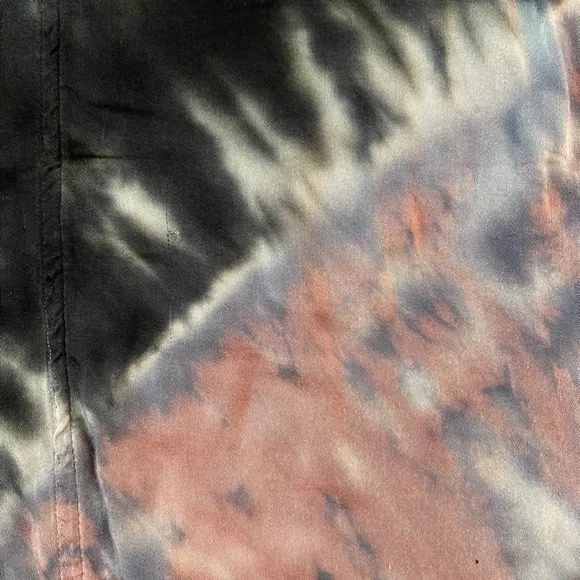 River   Sky Long Sleeve Black Tie Dye Astoria Dress Sz M