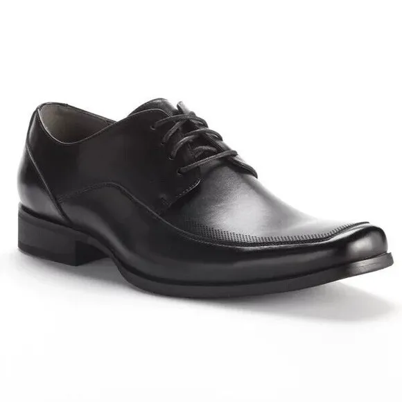 Rock Republic Men's Black Leather Oxford Dress Shoes Size 10 NEW