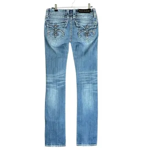Rock Revival Jeans Women Size 26 Sasha Straight Blue Medium Wash Low Rise Denim