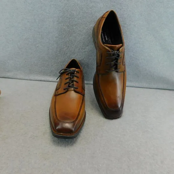 Rockport Men's Brown Dressport Slayter Apron Toe Oxford Dress Shoes - Size 9