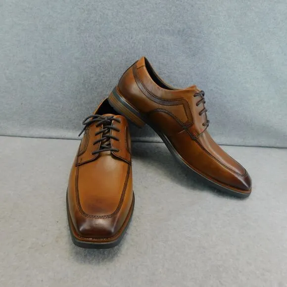 Rockport Men's Brown Dressport Slayter Apron Toe Oxford Dress Shoes - Size 9