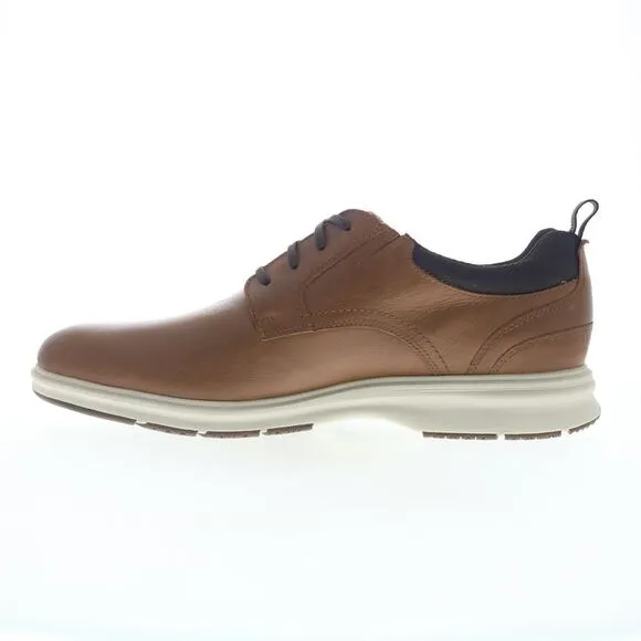 Rockport Mens Total Motion City Plain Toe Brown Shoes (NWT)