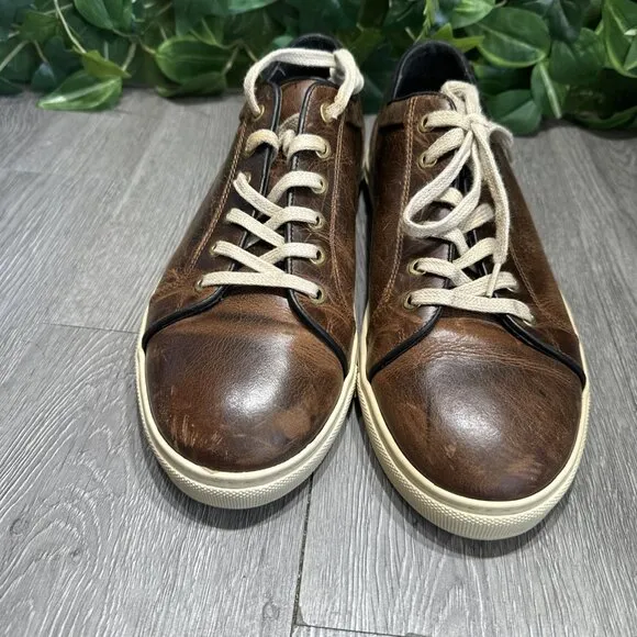Rodd and Gunn Leather Sneaker Men's 43 US 10 Brown Aria Casual Shoes