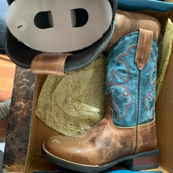 Roper Little Kids cowboy boots in Monterey-Tan